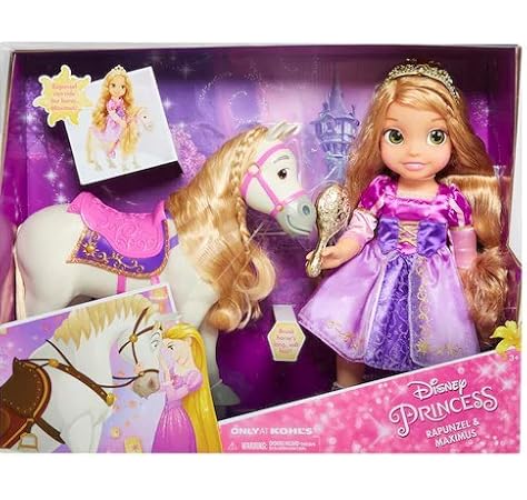 tangled doll and horse set