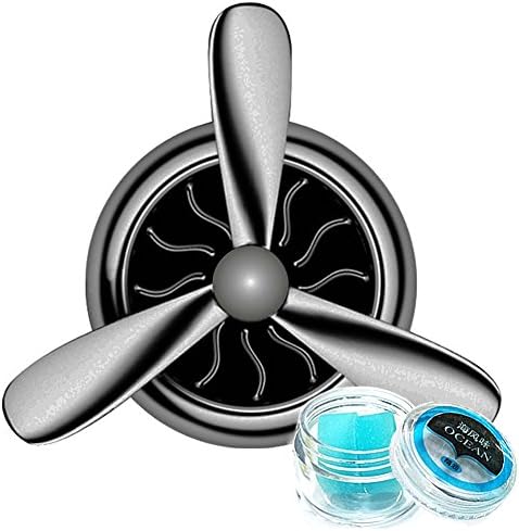 Car Fragrance Diffuser Vent Clip, Time Geezer Car Air Freshener Aromatherapy Essential Oil Diffuser, Aromatherapy Air Purifier, Remove Smoke and Bad Odors(SILVER)