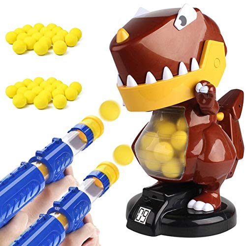 Dinosaur Shooting Toys for Kids, Target Shooter Battle Toy with LCD