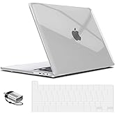 IBENZER Compatible with MacBook Pro 16 Inch Case A2141 Release 2020 2019, Hard Shell Case with Keyboard Cover & Type C Adapter for Old Version Mac Pro 16’’, Crystal Clear, T16CYCL+1TC