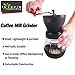 MEKBOK Coffee Grinder Manual Burr with 2 Glass Jars(11oz Each), Hand Bean Coffee Grinder Mill with Ceramic Burr, Handheld Coffee Grinder Small PortableCamping coffee grinder