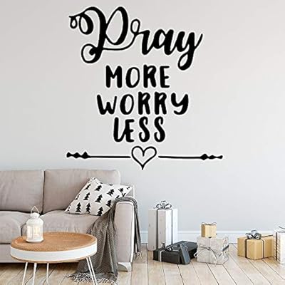 Llzz Wall Sticker Pretty Happy Less Worry Stickers Home Decor