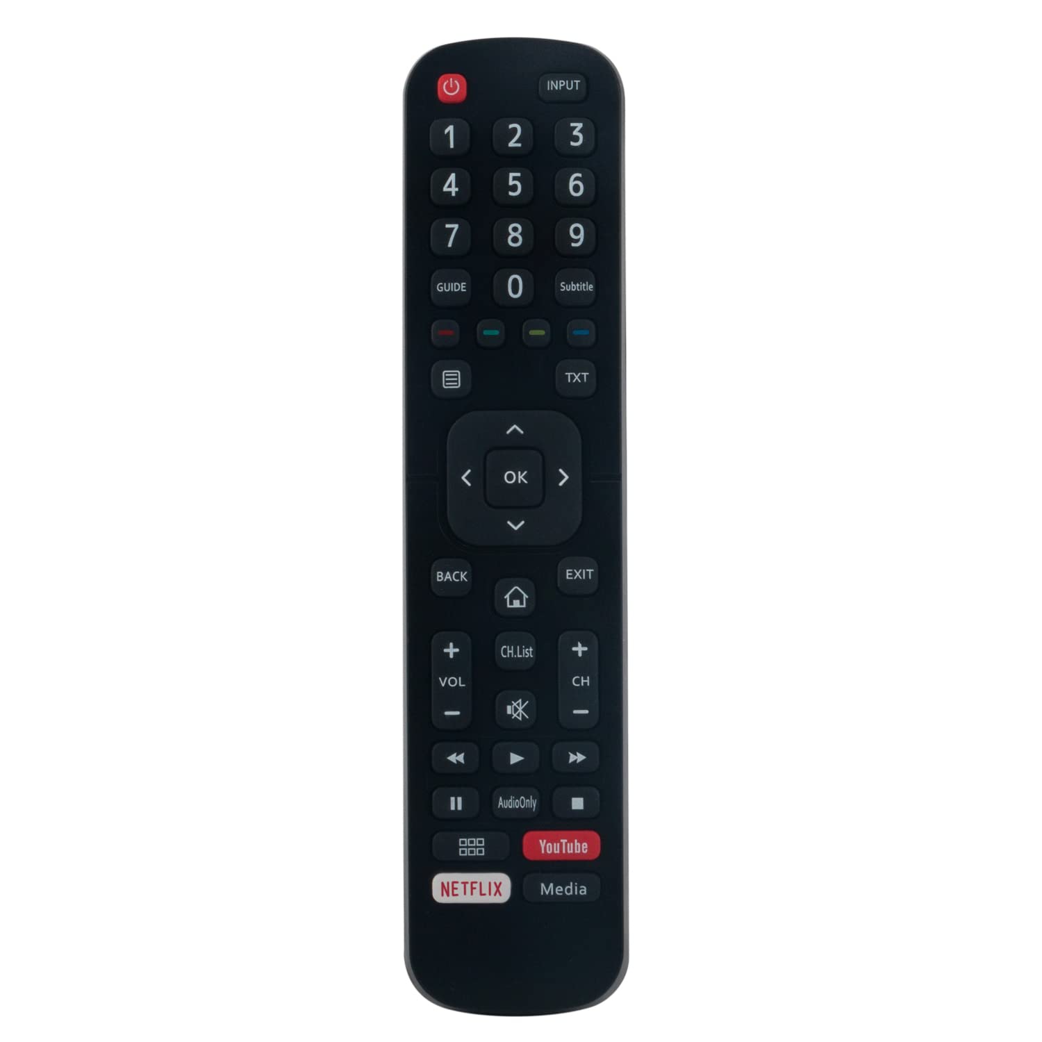 VINABTY Replaced Remote Fit for EN2BB27H Hisense TV A5600F A7100F 43A7100FTUK 50A7100FTUK 58A7100FTUK 65A7100FTUK 43A7100F 50A7100F 55A7100F 58A7100F 65A7100F 75A7100F