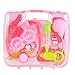 Lumiparty Baby Play Doctor Kit Medical Toys Cosplay Doctor Medical Tool Toys Children's Pretend Doctor Playing for Kids Pink