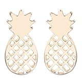 Cute Pineapple Fruit Earring Fashion Jewelry Best Friend Gift Earring for Girls and Women Gold