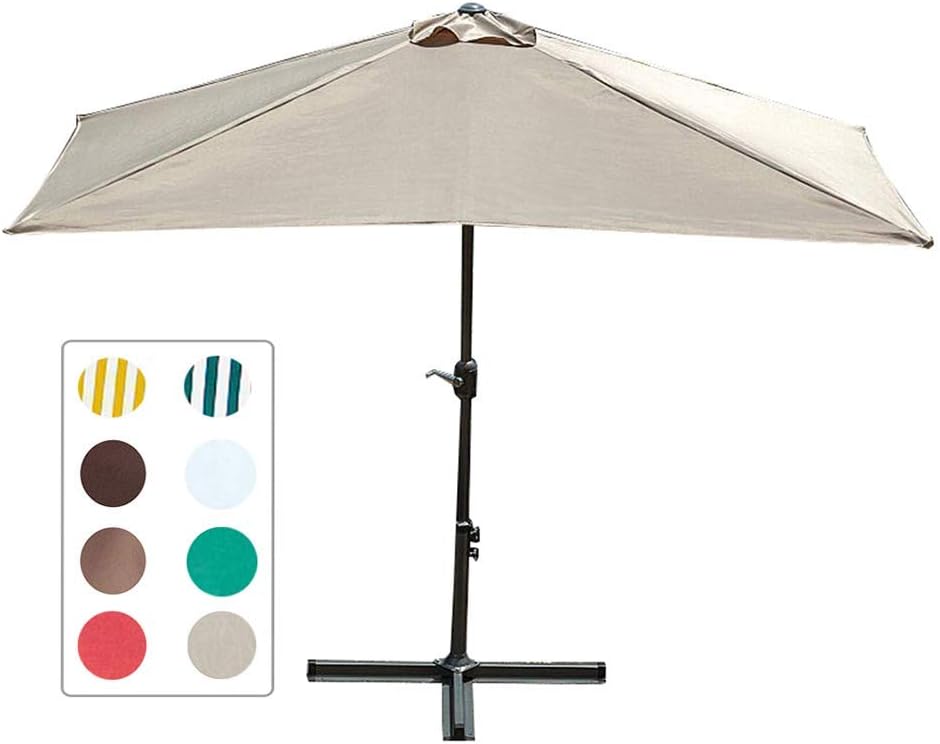 half rectangular patio umbrella
