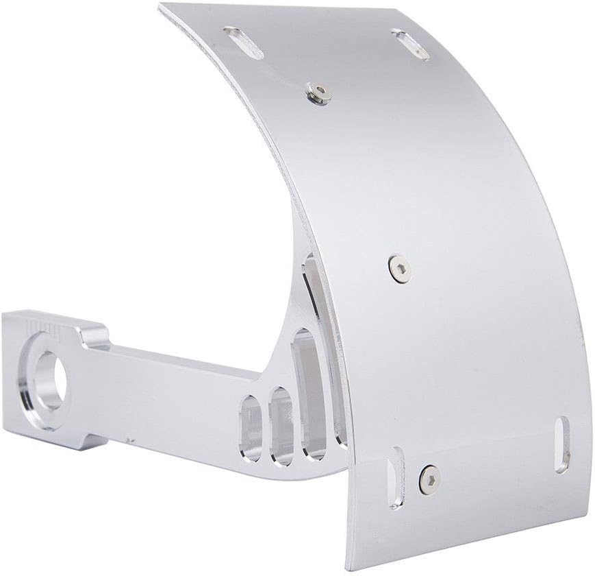 Chrome Swingarm Side Mount Curve License Plate Bracket for Yamaha Vmax 1200 1700