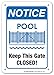 Pool Safety Sign - Keep This Gate Closed - 10