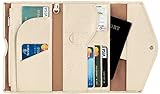Travelambo Rfid Blocking Passport Holder Wallet & Travel Wallet Envelope 7 Colors