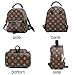 Olyphy Designer Mini Leather Backpack Purse for Women, Fashion Small Shoulder Purse Handbag (Brown)
