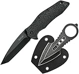 KERSHAW K1835TBLKKITX Kuro Pack w/Kuro Assisted Open & Neck Knife Clam