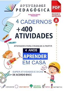 Livro Atividades Infantil 4 para Imprimir (4 anos): Atividades Pedagógica Infantil 4 em PDF (Atividades da Educação Infantil)