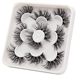 Veleasha Lashes D Curl False Eyelashes, 3D Faux
