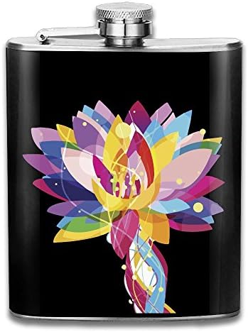 Multicolored Lotus Gifts Top Shelf Flasks Stainless Steel Flask