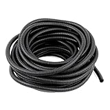 uxcell 1/2inch Dia Wire Guard Flexible Corrugated Conduit Tube Pipe Hose Tubing 14M 46Ft