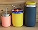 Silicone Sleeve for Mason Jars (Regular Mouth Half Pint, Bright Blue)