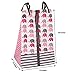 Bacati - Elephants Pink/Grey 10-Piece Nursery in a Bag Girls Crib Baby Bedding Set with Bumper Pad