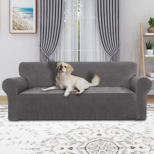 PureFit Velvet Chair Couch Cover Stretch Spandex AntiSlip Super Soft