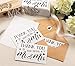120 Pack Wedding Thank You from the New Mr and Mrs Cards Bulk with Kraft Brown Envelopes for Weddings, Showers, 4x6 in