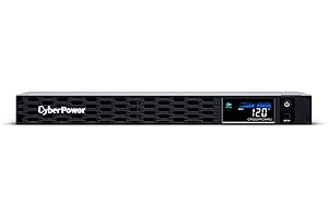 CyberPower CP500PFCRM1U PFC Sinewave UPS Battery Backup and Surge Protector, 500VA/300W, 6 Outlets, AVR, 1U Rackmount; UL Cer