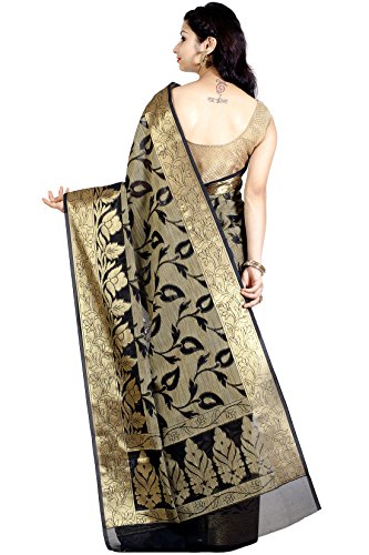 Chandrakala Women's Cotton Silk Banarasi Saree with Unstitched Blousepiece - Image 21