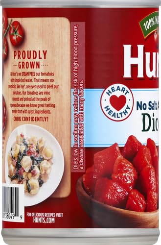 HUNT’S DICED TOMATOES NO SALT ADDED, 14.5 OZ.