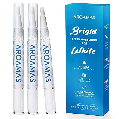 Aroamas Teeth Whitening Pen, 3 pack, Whitening Gel