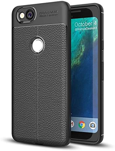 Miubox Pixel 2 Case,Ultra Slim Imitate Leather TPU Design Protective Case Cover For Google Pixel 2 (2017),Black