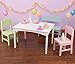 KidKraft Nantucket Table with Bench and 2 Chairs - Pastel