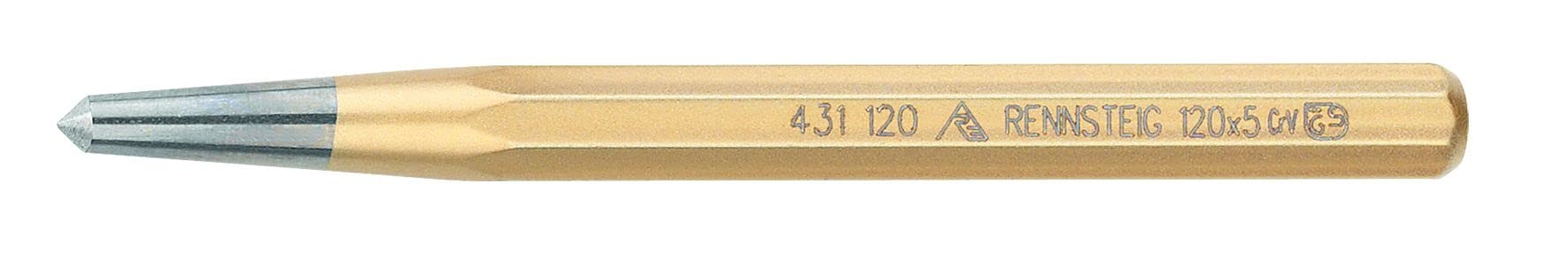 Rennsteig Körner ø 5 mm (Schlüsselweite 10 mm, Abmessungen 120 mm, Profil 8-kant, Oberfläche geschliffen + poliert) 4311200