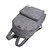School Bag Canvas Book Bag School Backpacks With Pen Bag for boys girls (Grey)