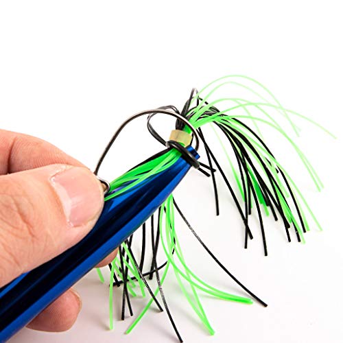AutumnFall Silicone Wire Hooking Device Wacky Worm Tool Wacky O-Rings Wacky Rigging Plastic Style Worms Binding Bait Tool (Blue) - Thumbnail 4