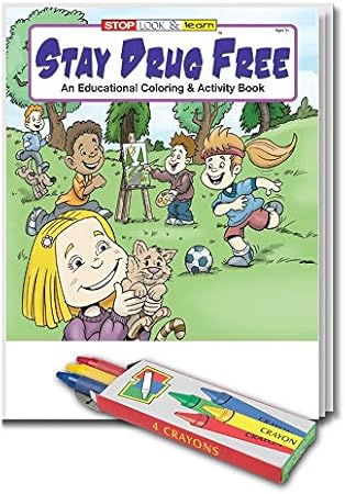 Download Amazon Com 25 Pack Stay Drug Free Coloring And Activity Books For Kids With Crayons Educational Inexpensive Gifts For Girls And Boys School Supplies Police Handouts Games Puzzles Office Products