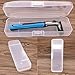 EORTA 5 Pack Plastic Razor Cases Portable Shaving Boxes Manual Hair Remover Epilator Holders Small Size Plastic Boxes for Indoor/Outdoor/Travel/Hotel/Home, Men and Women, White Transparent
