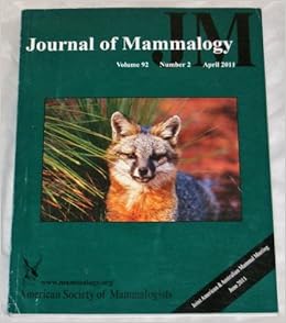 Journal of Mammalogy (Volume 92, Number 2, April 2011) Ronald E. Barry