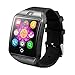 Smart Watch with Camera, TechFaith Q18 Bluetooth Smartwatch with Sim Card Slot Fitness Activity Tracker Sport Watch for Android Smartphones (Black)
