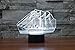 YANGHX FUGEST Sailboat 3D Night Light Ship Modern100~240v Night 7 Color Change LED Desk Table Light lamp (Color: Multicolor)