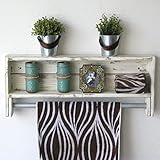 White Reclaimed Towel Rack 24 Inch