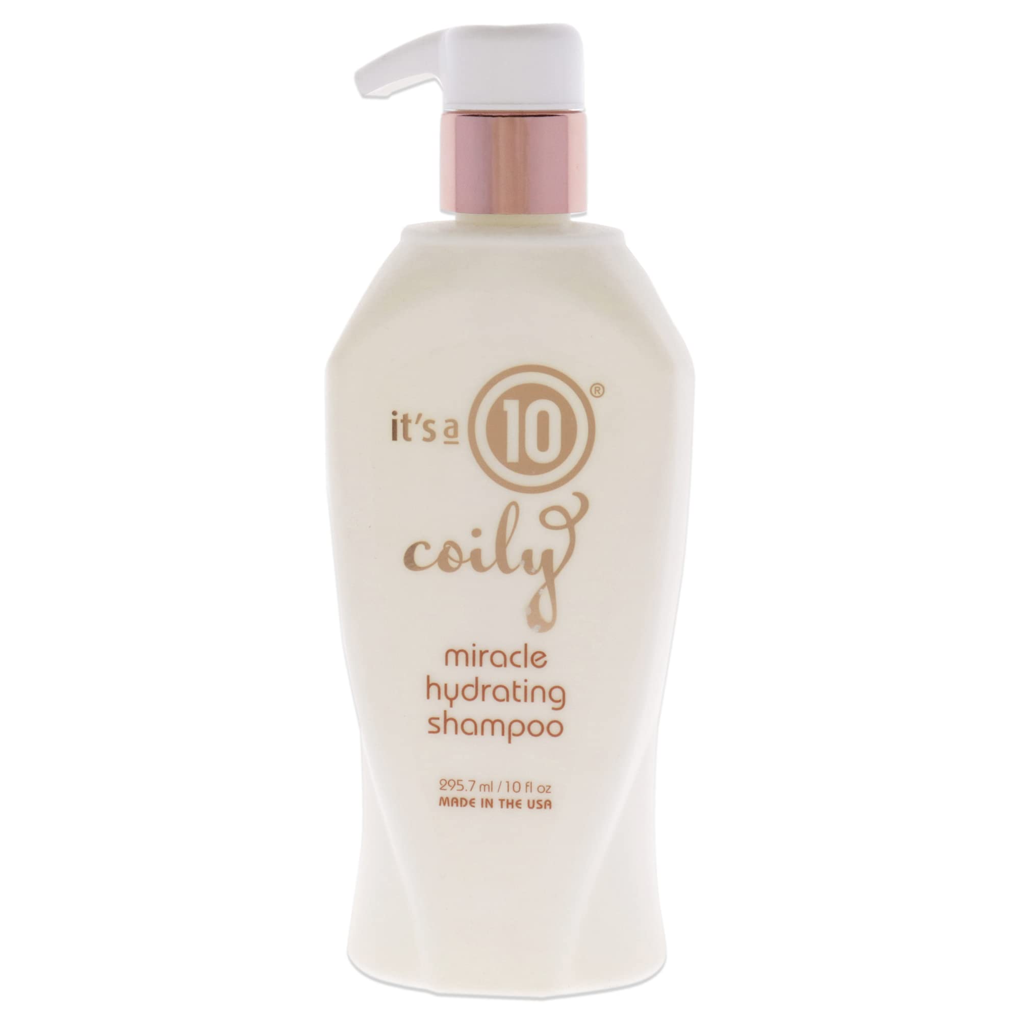 It’s a 10 Haircare - Coily Miracle Hydrating Shampoo, Moisturising, Shine, for Curly and Wavy Hair, Natural Ingredients, 295ml