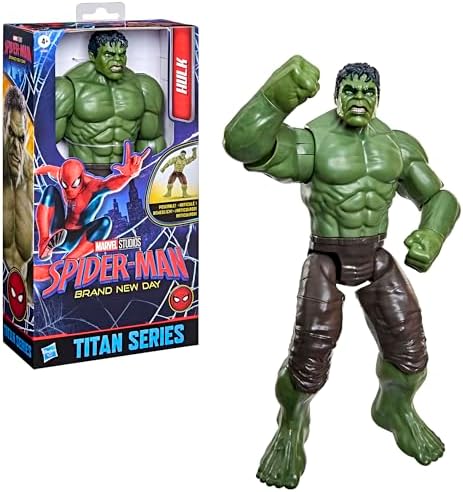 Hasbro Marvel Spider-Man: Brand New Day, Titan Series, Hulk, action figure, giocattoli di supereroi da 29,7 cm per bambini e bambine, dai 4 anni in su