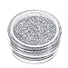 Glitter Loose Makeup Eye Shadow Dust Powder, DMZing Shimmer Metallic Eyeshadow Silver Pigment Sparkly Party Cosmetic
