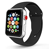 IYOU Sport Band Compatible with Watch Band 38MM 42MM, Soft Silicone Replacement Sport Strap Compatible with 2018 Watch Series 4/3/2/1