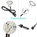 FVTLED Pack of 10 Low Voltage LED Deck Lighting Kit RGB & Warm White Stainless Steel Waterproof Outdoor Landscape Garden Yard Patio Step Decoration Lamp LED In-ground Light (10pcs, RGBW)