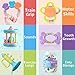 iPlay iLearn Baby Rattles Set, Infants Teething Play Toys, Babies Chewing Silicone Teether, Shaker, Grab, Development Educational Musical Gift Set for 4, 5, 6, 9, 12, 18 Month Old, Newborn, Boy, Girl
