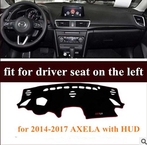 HEALiNK Car Dashboard Cover Mat For Mazda Axela with HUD 2014-2017