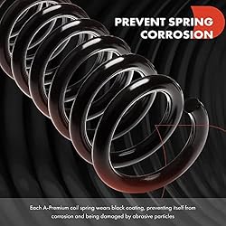 A-Premium 2Pcs Front Suspension Coil Spring Set