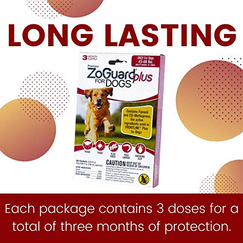 ZoGuard Plus Flea and Tick Prevention for Dogs (Large 4588 lb