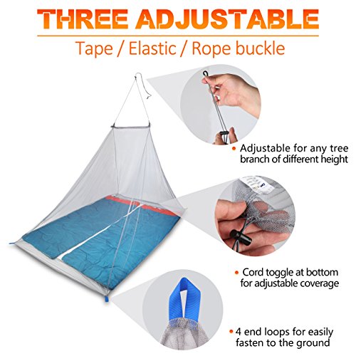 DIMPLES EXCEL 2 Person Camping Mosquito Net Outdoor Travel Insect