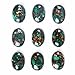 Wholesale 25mm Oval cabochon CAB flatback semi-precious gemstone 5pcs (Copper malachite)
