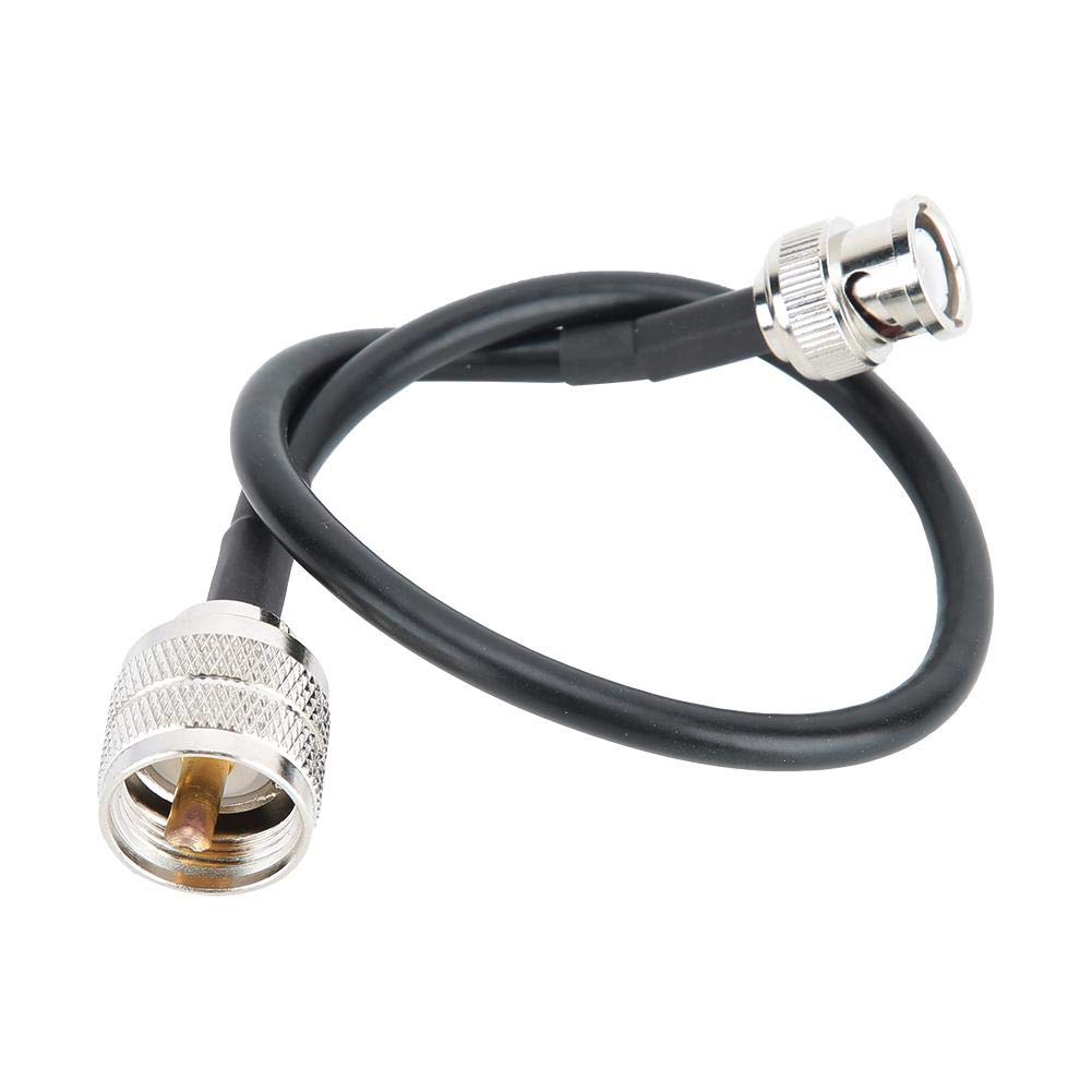 125 UHF Male (PL-259) to BNC Male Connector, 50 Ohm Coaxial Cable BNC Male to UHF PL259 Male Conversion Line for Wide Applications,for Long-distance Transmission